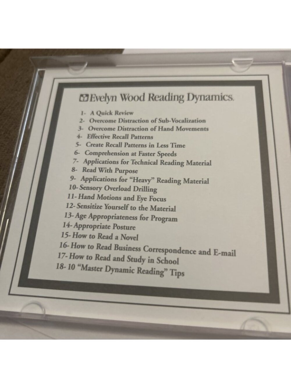 EVELYN WOOD READING DYNAMICS The Graduates Guide Tips Speed-Reading Program - Picture 5 of 6